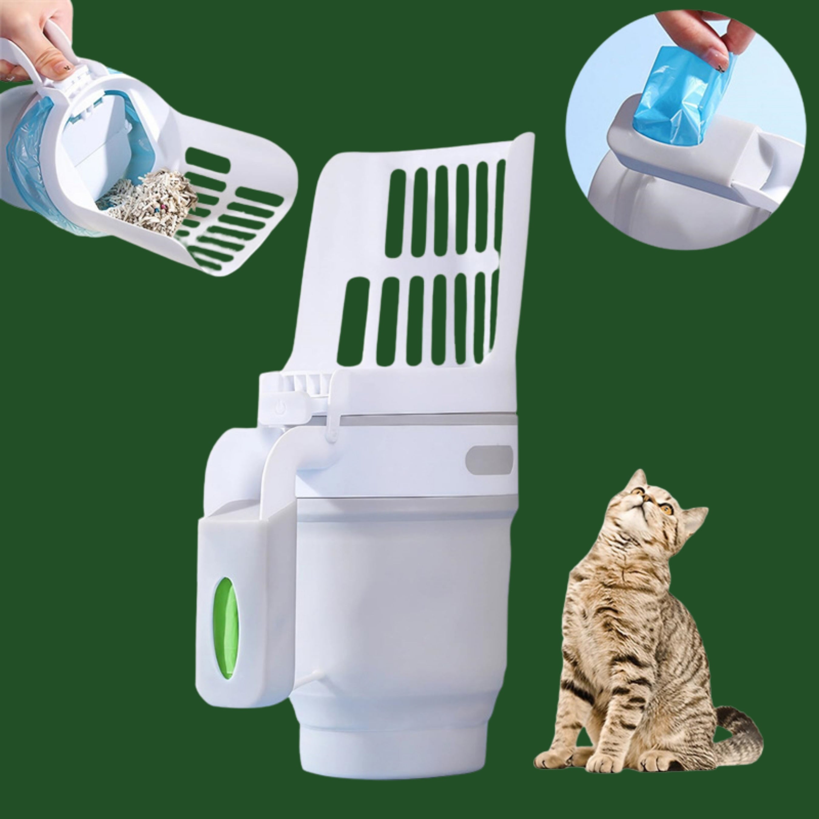 Cat Litter Shovel Scoop With Refill Bags
